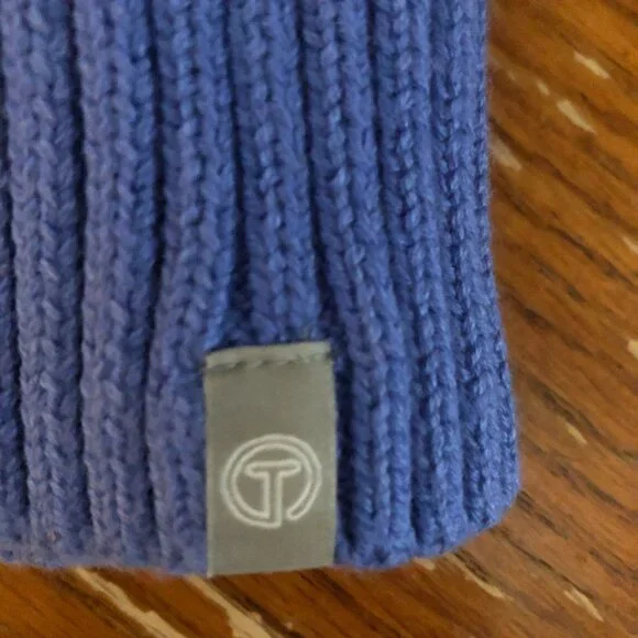 T Talbots Blue Zip-up Sweater - Picture 3 of 5